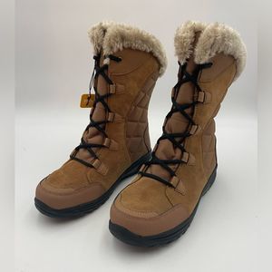 NWOB!! Columbia Women's Ice Maiden Ii Snow Boot, Sz 8.5 Wide, Elk/Black